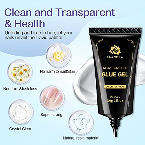 UNA GELLA Rhinestone and Gem Nail Art Glue #TOP30