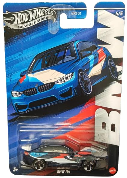 Hot Wheels Silver Series BMW M4 [Dark Blue], 4/5, 1:64 Scale Diecast Car