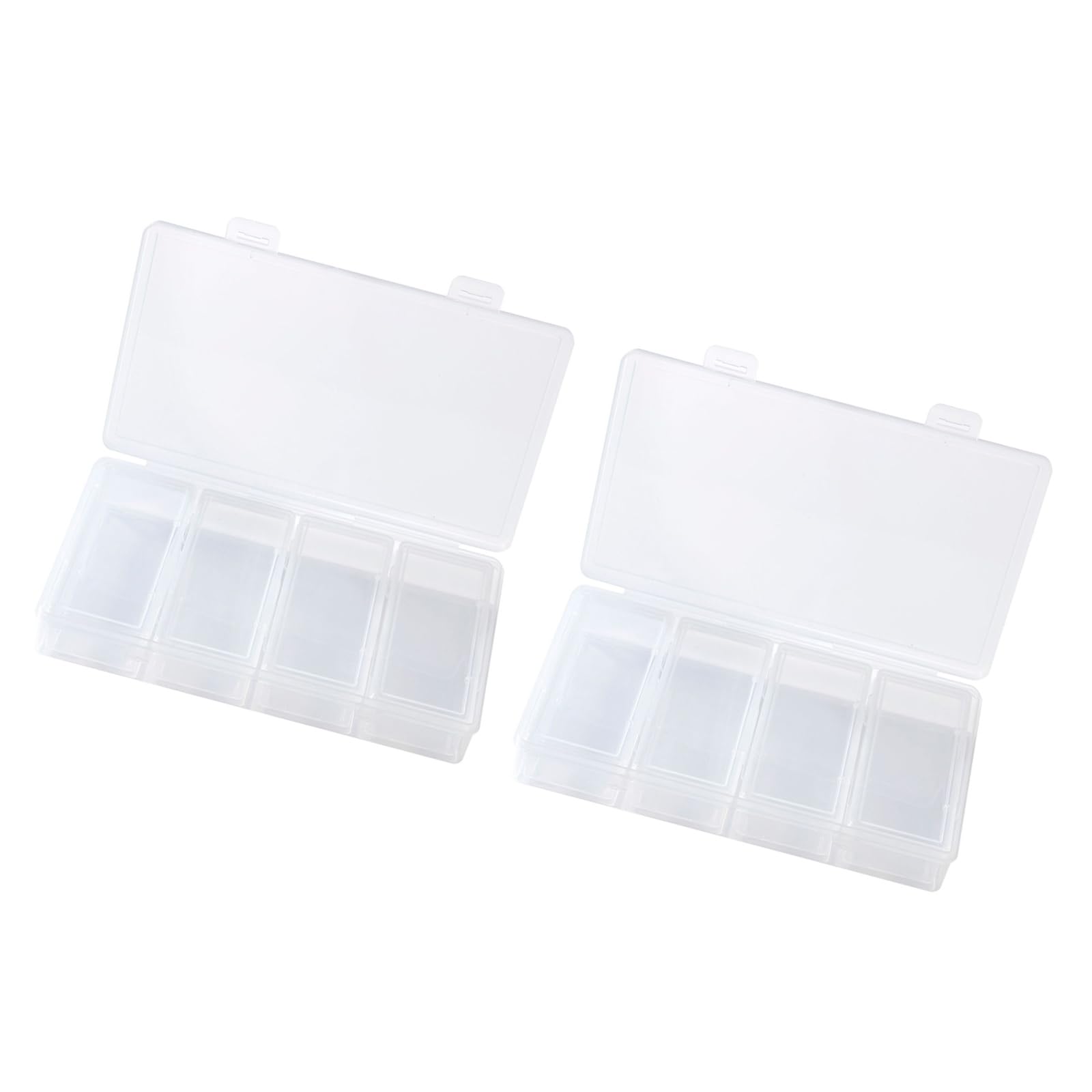 Tsophreniq Multipurpose Storage Solution with Detachable Dividers Display Case for Cosmetics Medicines and Keys Clear Jewelry Planner with Dividers