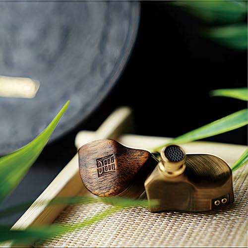 Image of TANGZU FUDU Verse II Hybrid Driver in Ear Monitors, Wired HiFi Earbuds with 1 Titanium Diaphragm Dynamic Driver, 2 Balanced Armature for Audiophile Musician (Bronze, 4.4mm)