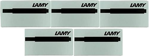 Lamy Cartuchos de tinta para pluma estilográfica T10, repuesto de repuesto para todos los bolígrafos Lamy Fountian (paquete de 5 a 25 cartuchos de