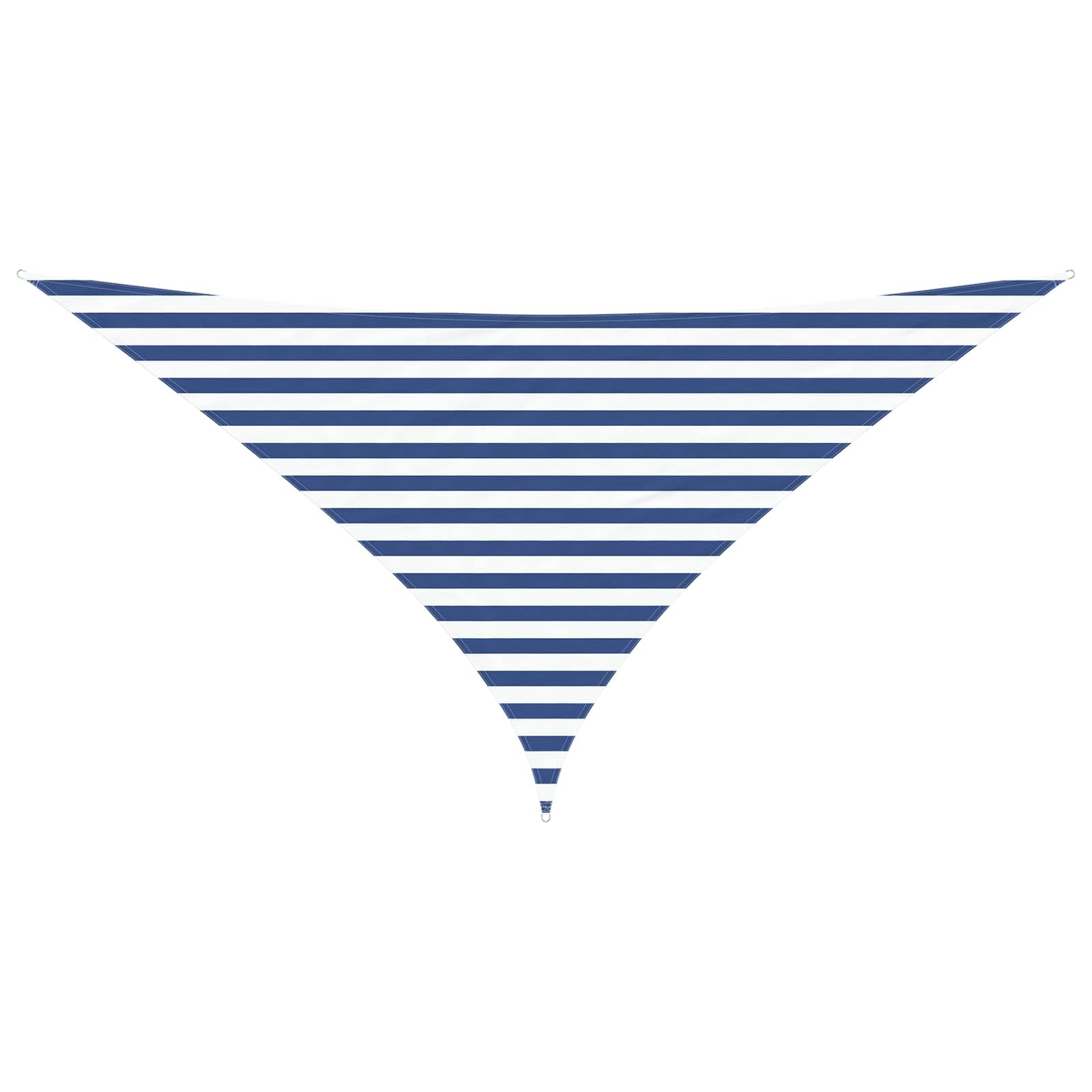 Voile d'ombrage triangulaire pour aménager un coin d'ombre au jardin