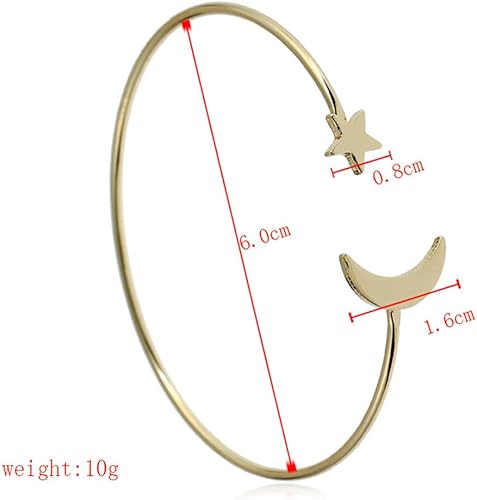 Miniatura 4 de YINLI Paquete de 2 pulseras elásticas simples para mujer