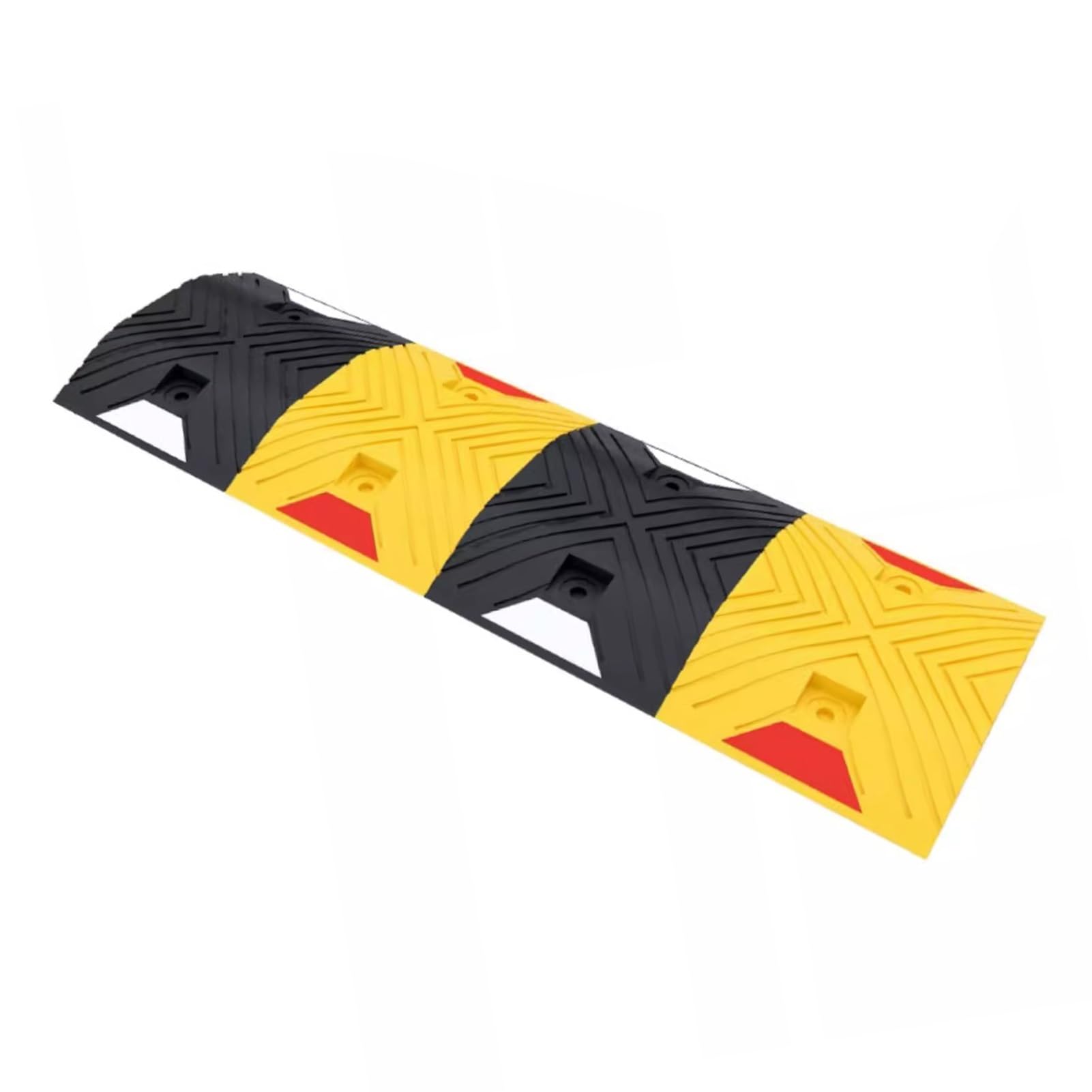 TIANQIHAO Speed Bump,Traffic Calming Hump,High-Visibility Rubber Speed Hump,44,000 Lbs Rated,Bolt-Down For Neighborhoods And Events