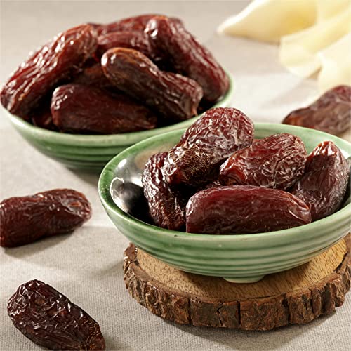 Image of Occasions Dates Amber Premium Dates |1kg | Soft, Juicy & Naturally Sweet Khajoor | IML Container Packed | Healthy Snack |Pack of 2 (500 grams)