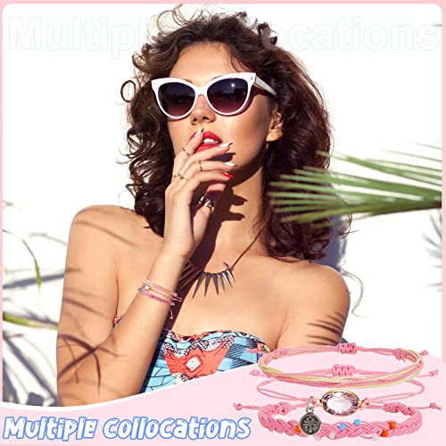 Tuanse 75 Pcs Friendship Bracelets for Women Surfer Wave Bracelet Handmade Ocean Wave Adjustable Anklets Waterproof Woven Beach Summer Bracelets for Women Cute Aesthetic Strand Bracelets Jewelry4