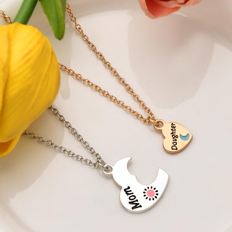 Matching Heart Mother Daughter Necklace for Mom Gifts from Daughters Birthday Mothers Day Gifts for Mom from Daughter Mama Necklace Gift Ideas - Image 5
