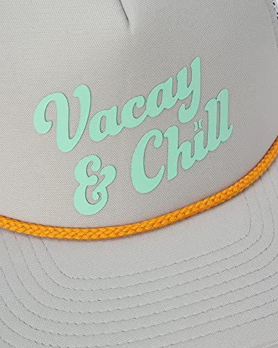 Hurley Women's Baseball Cap - Horizon Curved Brim Snap-Back Foam Trucker Hat, Size One Size, Light Grey #TOP1