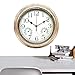 Zegary ścienne na baterie - Retro zegary ścienne na baterie | Okrągły zegar szkolny w biurze domowym, zegary dekoracyjne na baterie z termometrem i higrometrem, 2 kolory