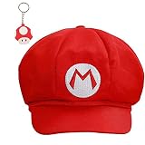 EIKOU New Version Super Mari Bros Unisex Hat Cap Mari Luig Cosplay Hat (Red Cap)