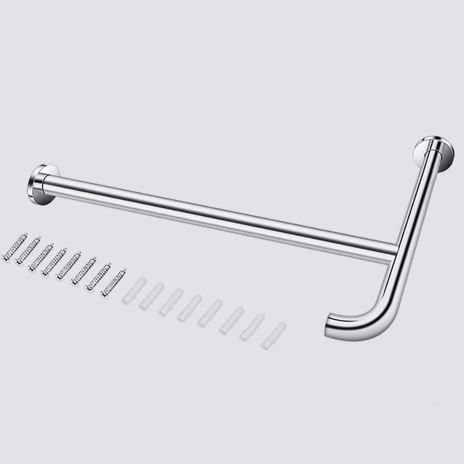 Barra de Apoyo para bañera y Ducha, Barra Angular de Acero Inoxidable para Mayor Seguridad en el baño, Ayuda para la Movilidad, Apta para Mujeres Embarazadas, Personas Mayores y PE