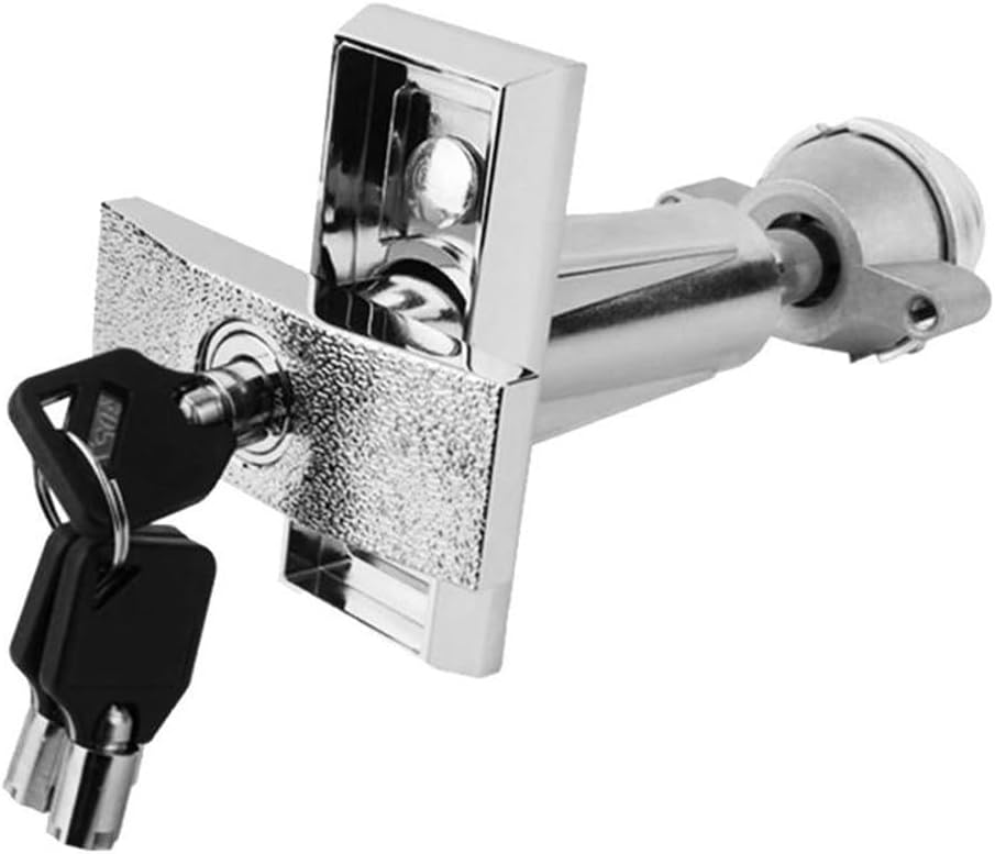 T-Type Vending Machine Lock Zinc Alloy and Aluminum Construction Compatible with Game and Water Dispensers Silver