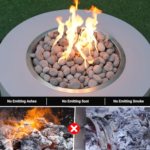 Image of Skyflame 15 Pounds Lava Rock Pebbles for Indoor Outdoor Fire Pit Fireplace