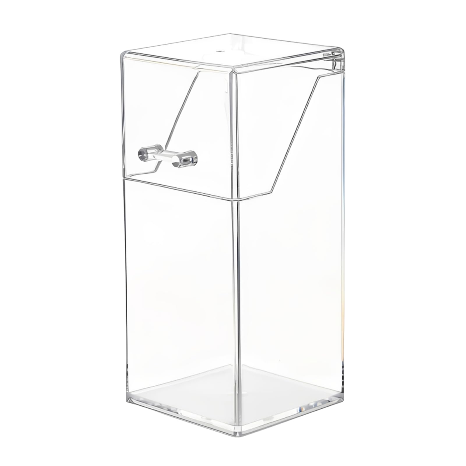 Bamboopack Girls Transparent Makeup Brush Holder Organiser Dustproof Makeup Storage Box Thick Acrylic Makeup Brush Case Jewellery Storage Box With Lid For Dresser Tables And Vanity