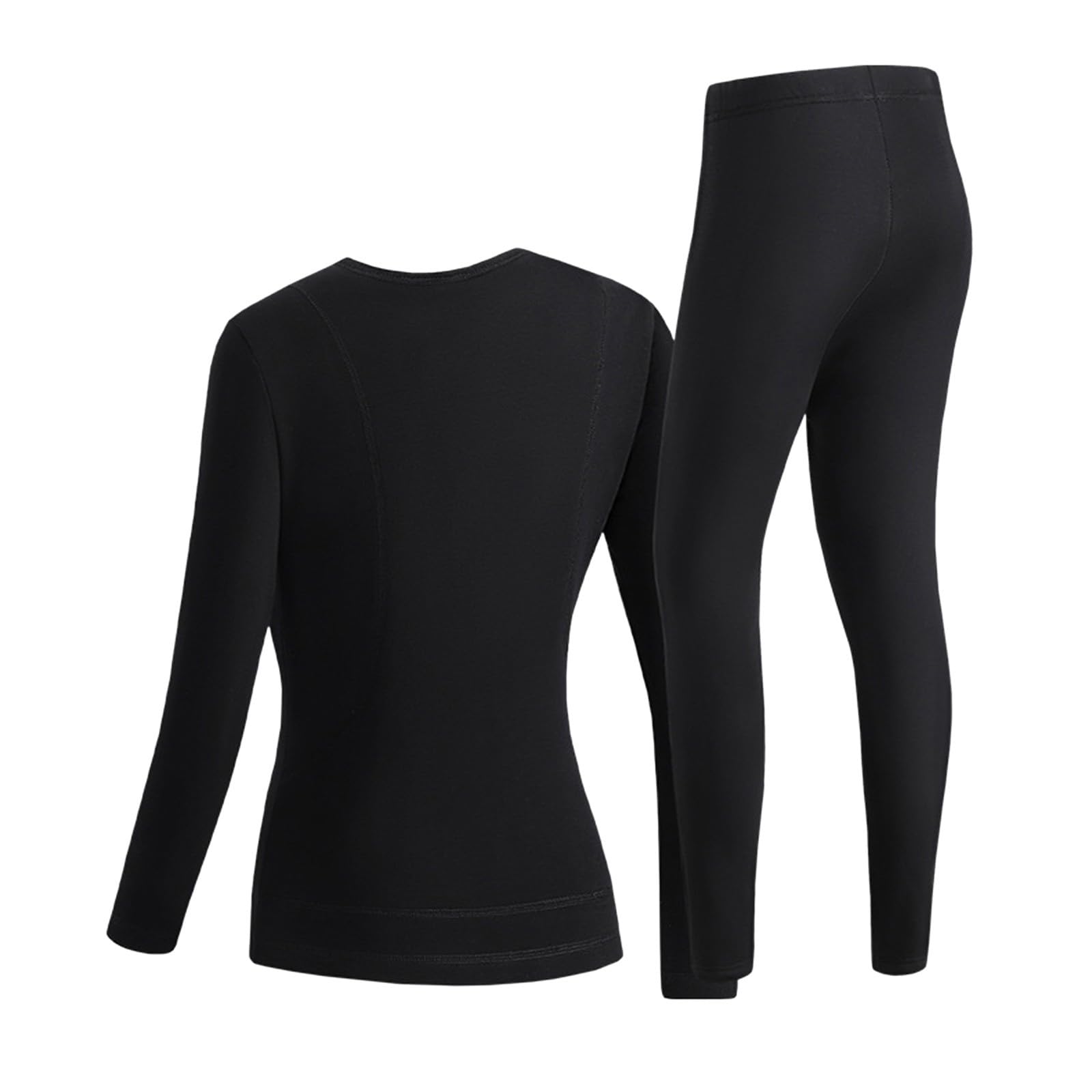 Generisch Ensemble de sous-vêtements thermiques USB pour femme, coton, peluche, hiver, 11 zones, résistant au froid, paire de sous-vêtements chauffants intelligents
