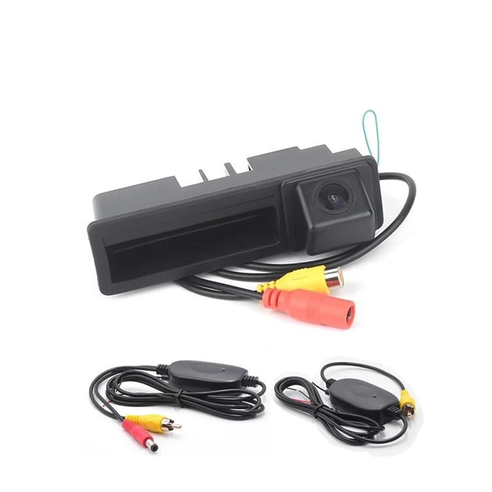 Cámara Respaldo Manija Maletero Inalámbrica con Cable Coche ABS Plástico para A3 A4 A6 A6L S5 Q7(Style 2)