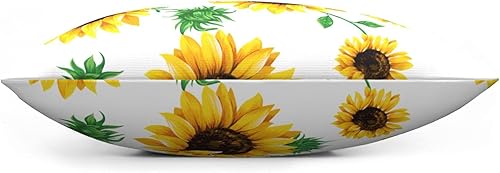 Miniatura 4 de Funda de almohada cuadrada con diseño de girasol amarillo para sofá, sillón, decoración del hogar, dormitorio, sala de estar, funda de almohada