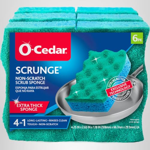 O-Cedar Scrunge Non-Scratch Scrub Sponges 6-Pack — view 15