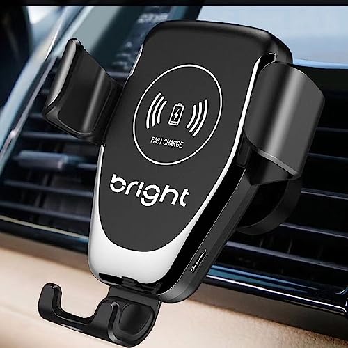 Bright, Carregador sem Fio Veicular com Suporte 2 em 1, Suporte com 3 Posições, Ajuste de Posição, E