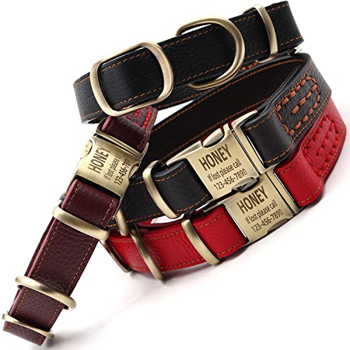 Buy Personalized leather dog collars In Pakistan Personalized leather