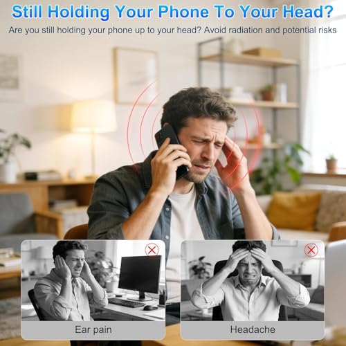 Combiné de téléphone rétro pour vidéoconférence et appels mains libres confortables - 5