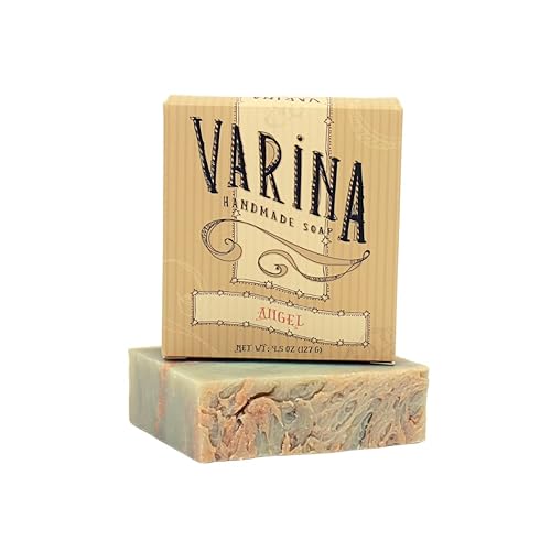 Miniatura 7 de Varina Jabón en barra de ángel natural, limpieza suave para pieles sensibles, floral, paquete de 3, experimenta una piel sana y brillante