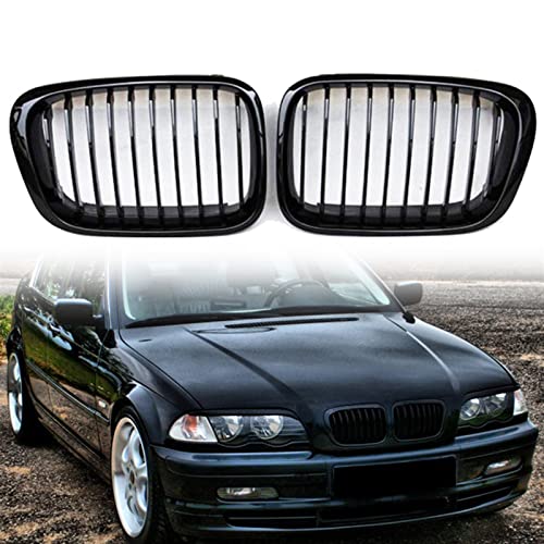 Parrilla mate para BMW E46 4 puertas repuesto de rejilla delantera de riñón 1998-2002