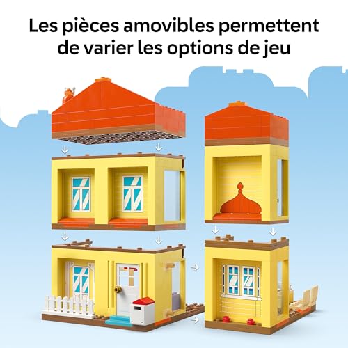 LEGO Bluey La Maison de Famille de Bluey - Maquette Modulaire de la Série TV - Jouet avec Nombreuses Pièces, Jardin, 4 Minifigurines & Accessoires - Cadeau d'anniversaire Fille ou Garçon 4 Ans 11203