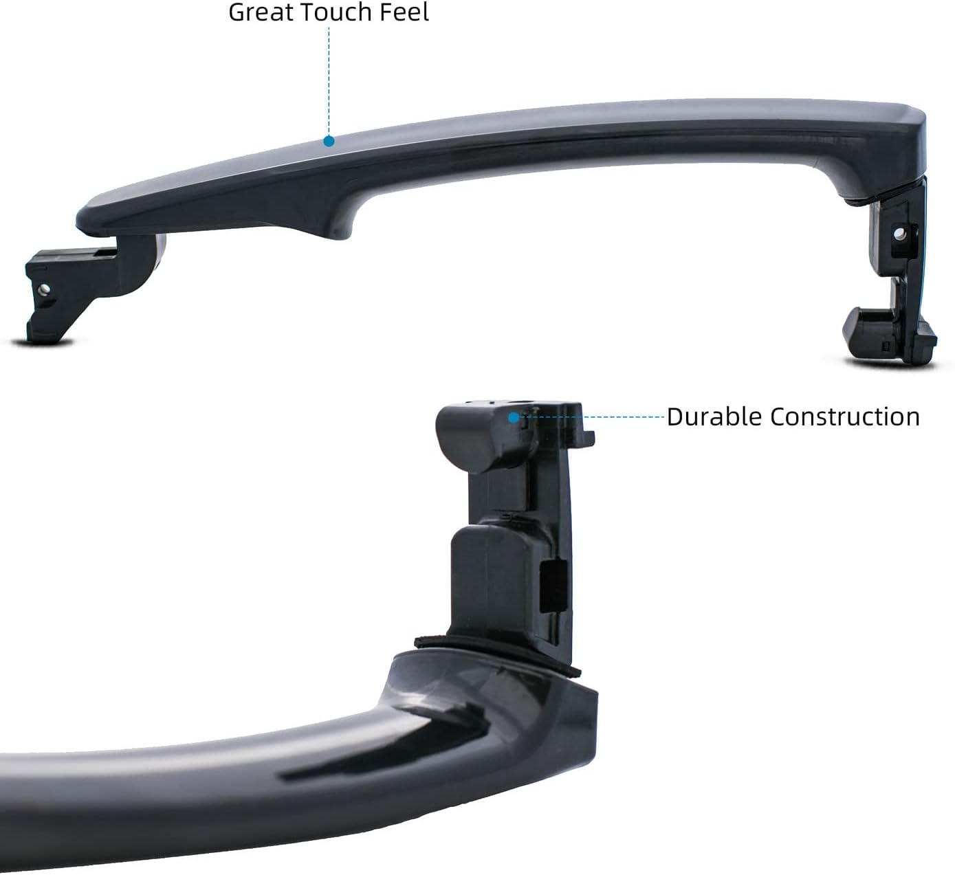 DEAL AUTO ELECTRIC PARTS 1pc Rear Left/Right or Front Passenger Side Black Exterior Door Handle Compatible With 03-08 FX35/FX45 08-13 Rogue 14-15 Rogue Select 03-07 Murano Without Keyless Entry