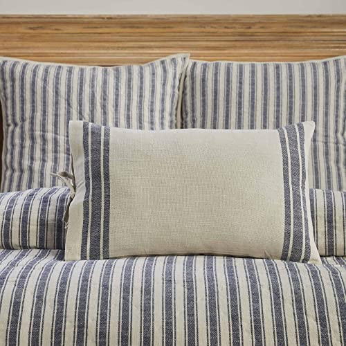 Piper Classics Market Place Blue Ticking Stripe and Grain Sack