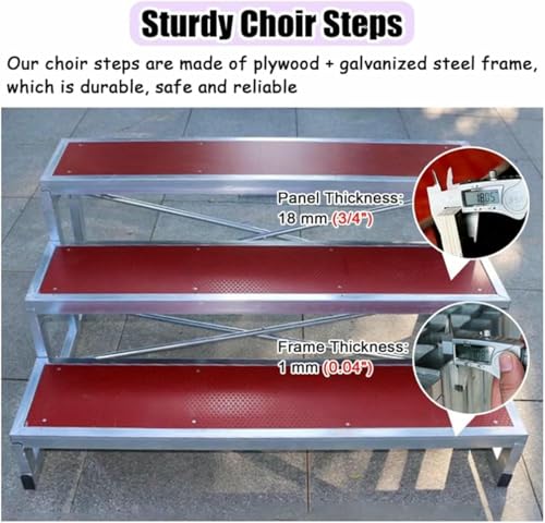 Escaliers de chœur modulables marches podium stable - 4