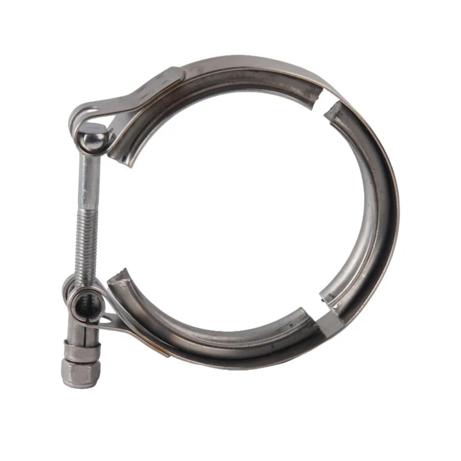 Abrazaderas de acero inoxidable para mangueras Abrazadera de banda en V acero inoxidable for tubo escape Turbo con brida, 2,5-3,5 pulgadas, 63,5-88,9mm(76.2mm 3inch)