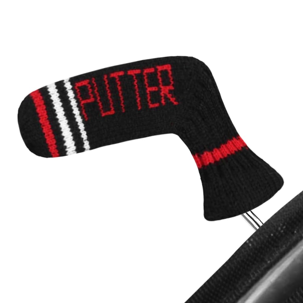 Scott Edward Golf Knitted Blade Putter Cover, 1 Piece in Pack, Double Layers knit, Fits Golf Blade Putters, Cute and Soft Acrylic Fabric