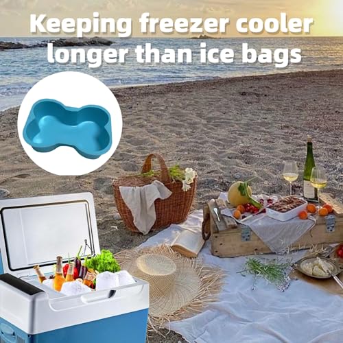 Molde para cubos de hielo en forma de hueso grande de silicona miniatura 7