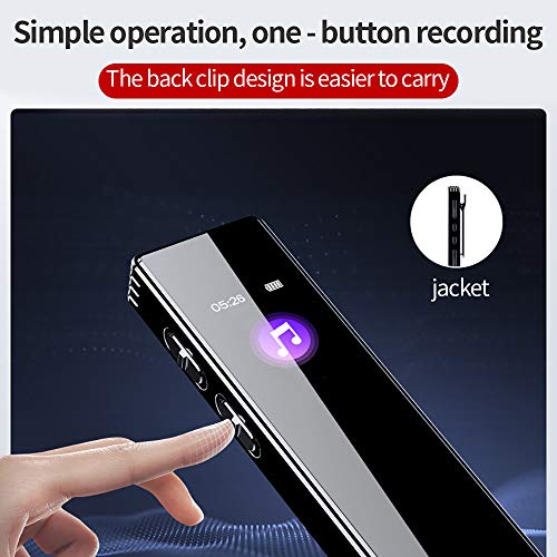 16 GB Digitale Spraakrecorder, Fuobecie Usb Professionele Dictafoon Spraakgestuurde Recorder Met Mp3-speler, Audiorecorder Stereo Hd-opname Voor Lezingen Meeting Class - Image 6