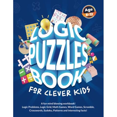 Logic Puzzles Book For Clever Kids Cover