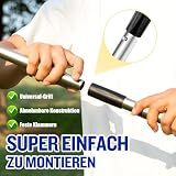 Hundekotsammler,101cm Drehbarer Behälter & Hundekotschaufel mit 20 Abfallbeuteln, Abnehmbar Schaufel für Große Hund,Kotschaufel Geruchsneutral,Langer Griff Large verstellbare Harke Waste Removal