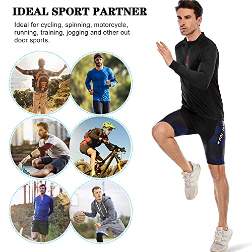 MEETWEE Maillot Ciclismo Hombre, Bicicleta De para Jersey Manga Corta Cómodo Respirable Secado Rápido