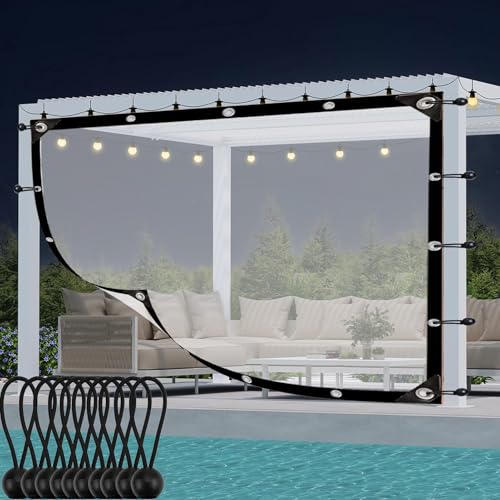 LMyyds Screen Porch Panels with Our Translucent Perfect for Patios,