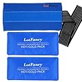 LotFancy Ice Packs for Injuries Reusable, 2 Gel Packs Wrap for Knee Head Neck Ankle Wrist Elbow Foot Legs Back Joint Pain Relief, Hot Cold Therapy for Surgery Recovery, First Aid