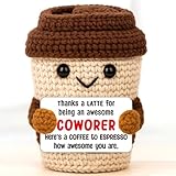 Natal para colega de trabalho - Presente engraçado de apreciação de café para equipe de escritório ou funcionário - Presente de agradecimento positivo para o dia do chefe ou troca de férias
