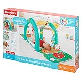 Fisher-Price 4-in-1 Ocean Activity Centre with Different Ways to Play as Baby Grows with Songs, Sounds, Phrases, Lights, Colours and Textures, Suitable from Birth - Image 8