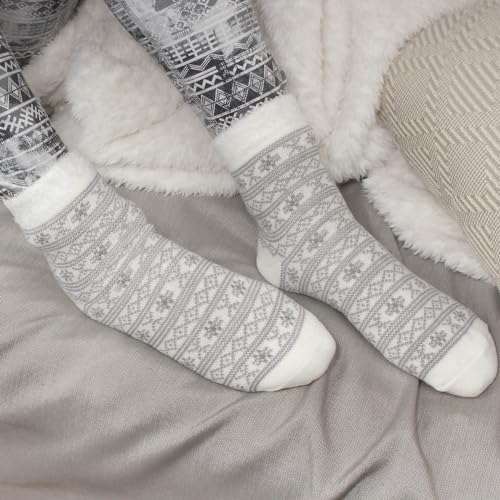 Image of BambooMN Women's Super Soft Warm Cozy Fuzzy Socks Assortments