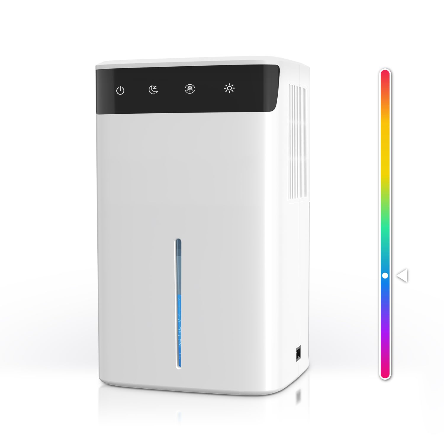 Luftentfeuchter Elektrisch 2,6L, Leiser Raumentfeuchter für Keller, Bad & Schlafzimmer bis 32m², mit RGB Licht, Auto Abschaltung & Schlafmodus, Energiesparender Entfeuchter