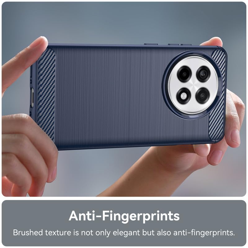 Image of Hybrid Carbon Fiber Back Case for OnePlus Ace 5 / Ace 5 Pro 5G (Blue)