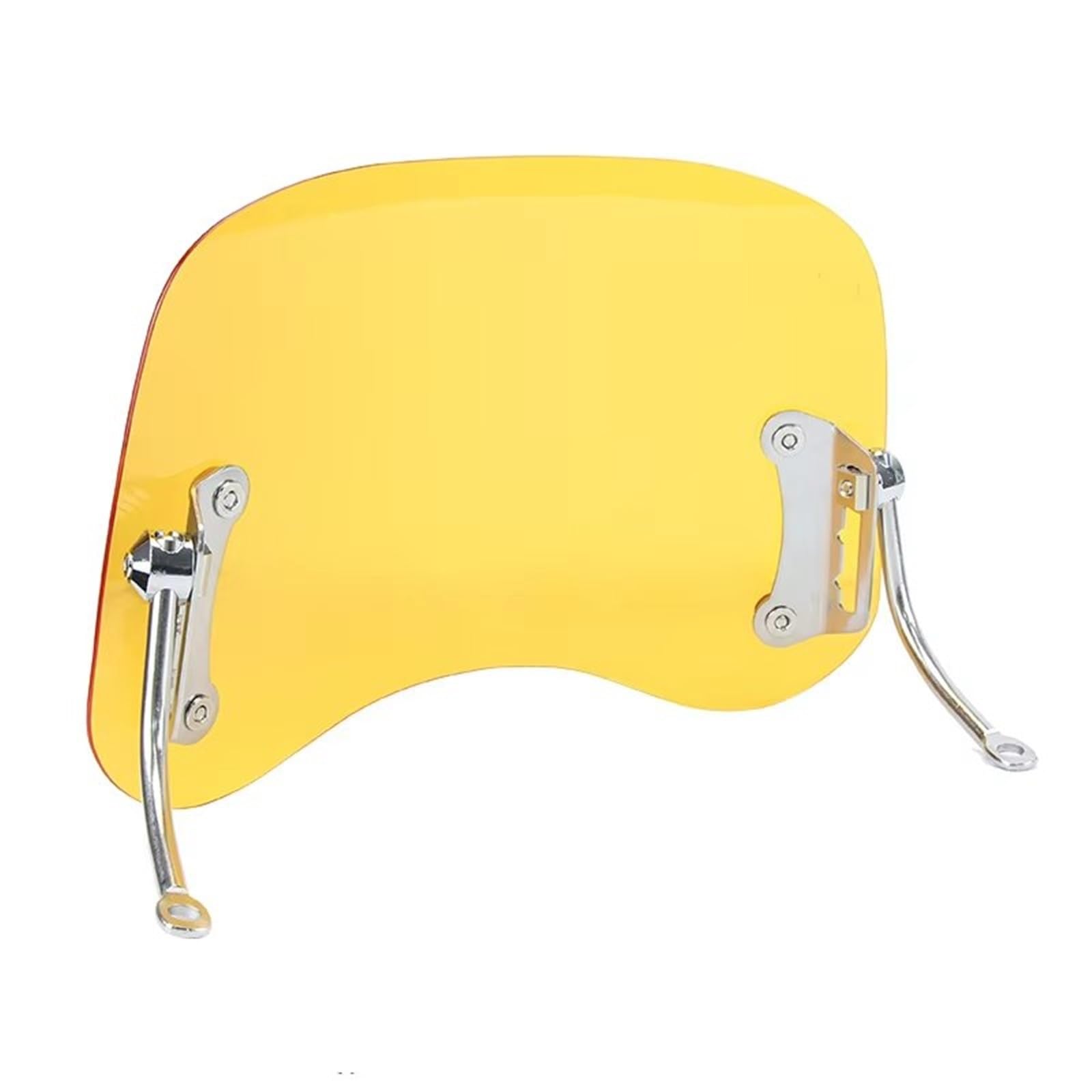 Cupolino paravento Parabrezza Universale Per Ciclomotori Per Moto Parabrezza Per Scooter Deflettore Anti Schermo Antigraffio Parabrezza Cupolino per moto(BLACK)