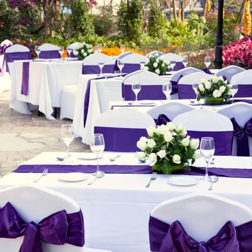 Image of 10 x 7 Feet Purple Backdrop Curtain for Partie, Background Curtains for Photoshoot, Birthday, Wedding, Halloween, Thanksgiving, Christmas, New Year Party Decorations 5Ft x 7Ft, 2 Panels