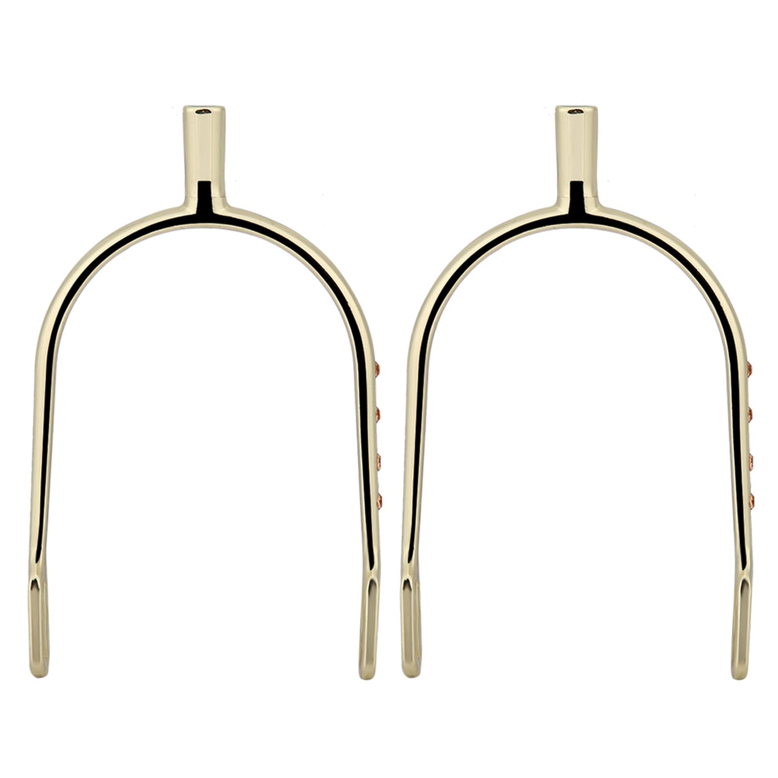 Ausla Ladies Plated Spurs, English Spurs Gold Plating Roping Spur Straps, English Spurs Gold With Rhinestone Decoration For Ladies Young Girl (Gold)