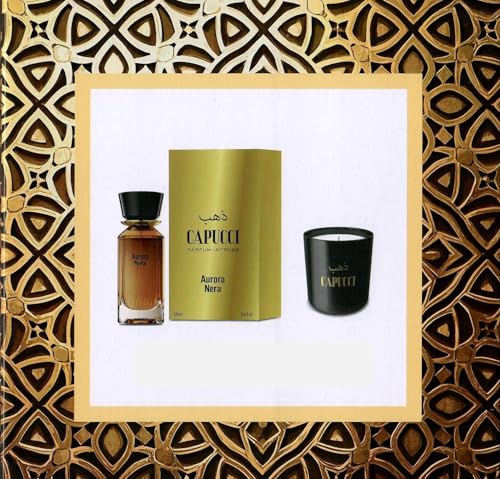 Parfum Intense AURORA Costumes Noir 100 ml et bougie pour vos soirées élégantes