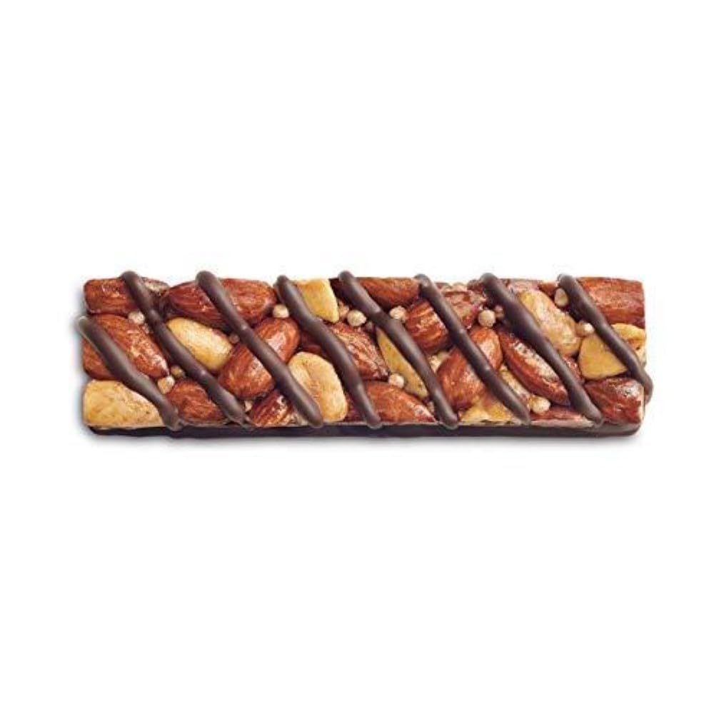 BE-KIND - Barres de Céréales - Chocolat Noir, Amandes & Sel Marin - Sans Gluten - Riches en Fibres - Grand Format - 12 x 40g